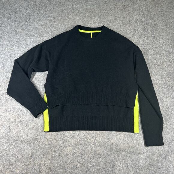 Alexand Wang Sweater Women’s Small Pullover Wool Cashmere Black High Low Slits - Picture 1 of 7